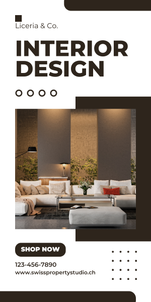 Luxury interior design real estate social ad example