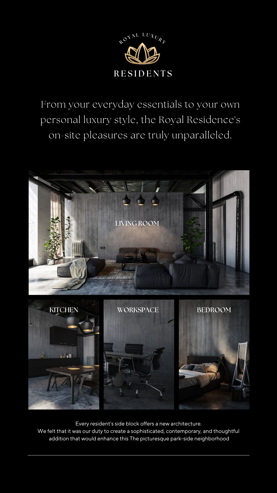 Premium property showcase Instagram story example for luxury real estate marketing