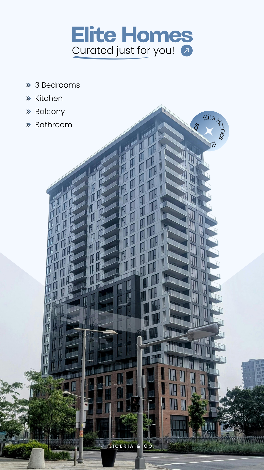 Luxury real estate Instagram story example for premium property social media management