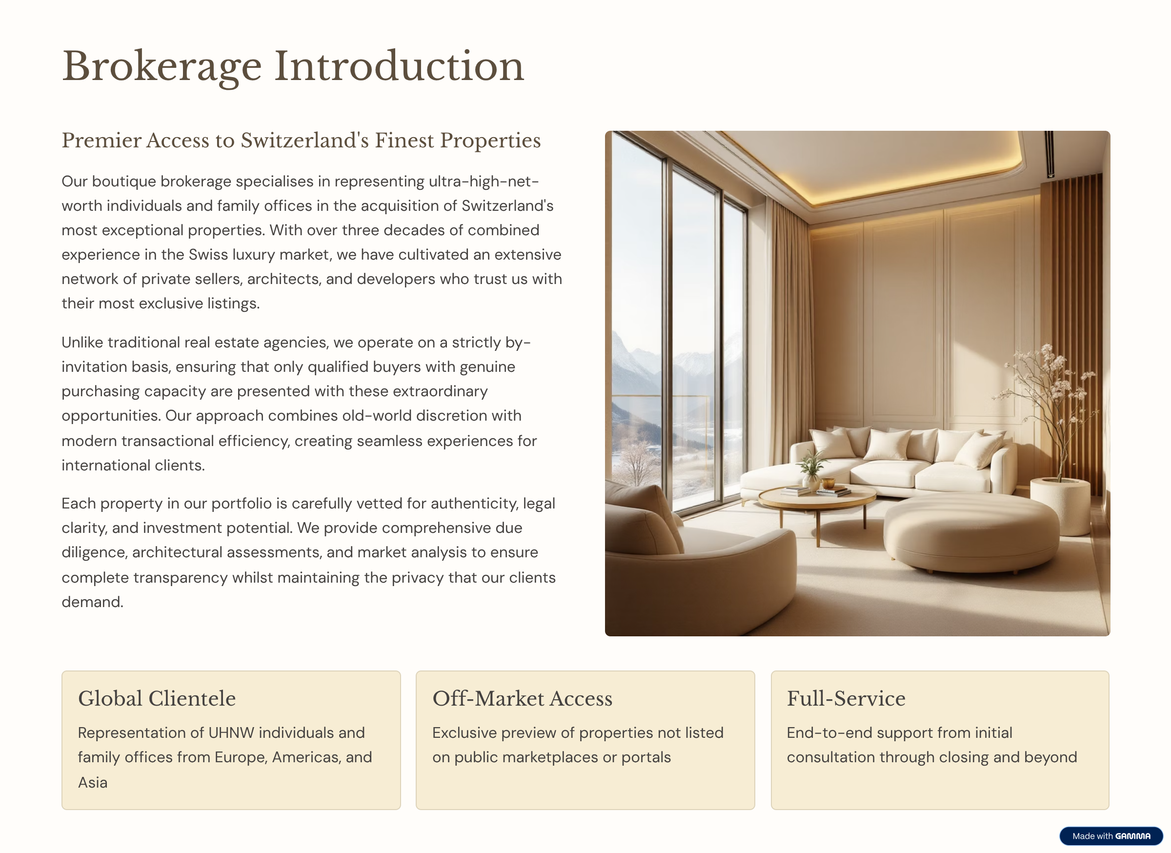 Confidential Property Portfolio slide 2/10