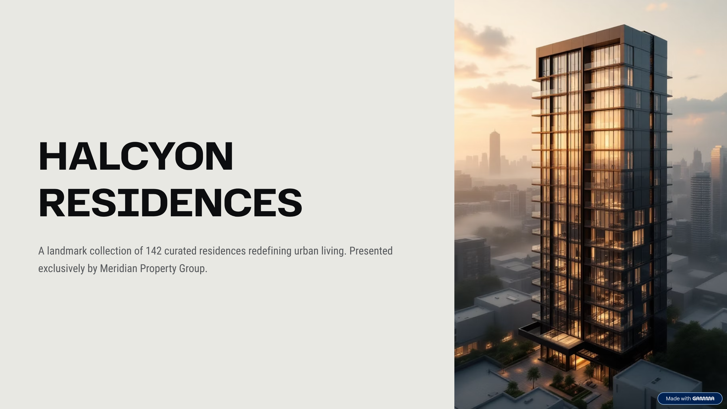 Halcyon Residences cover