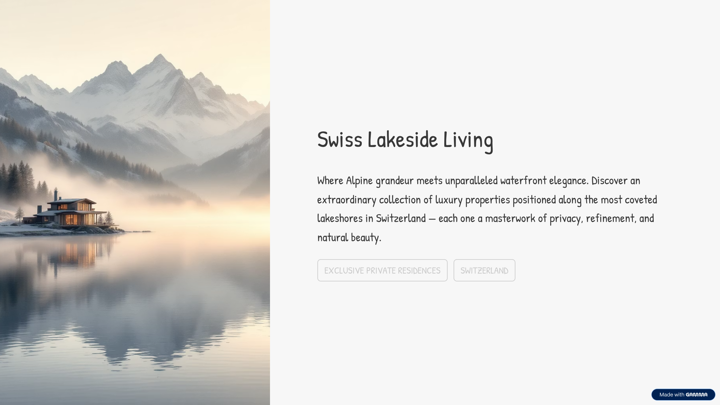 Swiss Lakeside Living cover