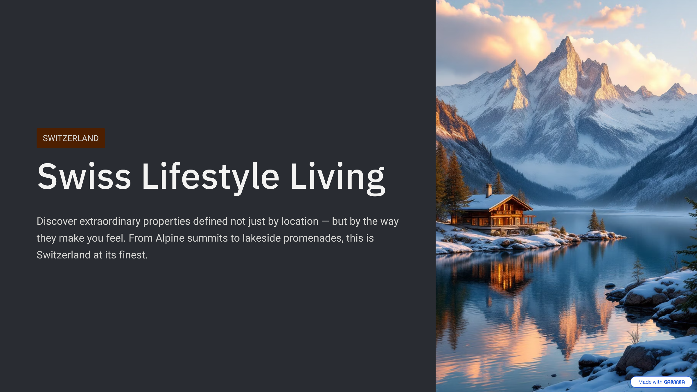Swiss Lifestyle Living cover