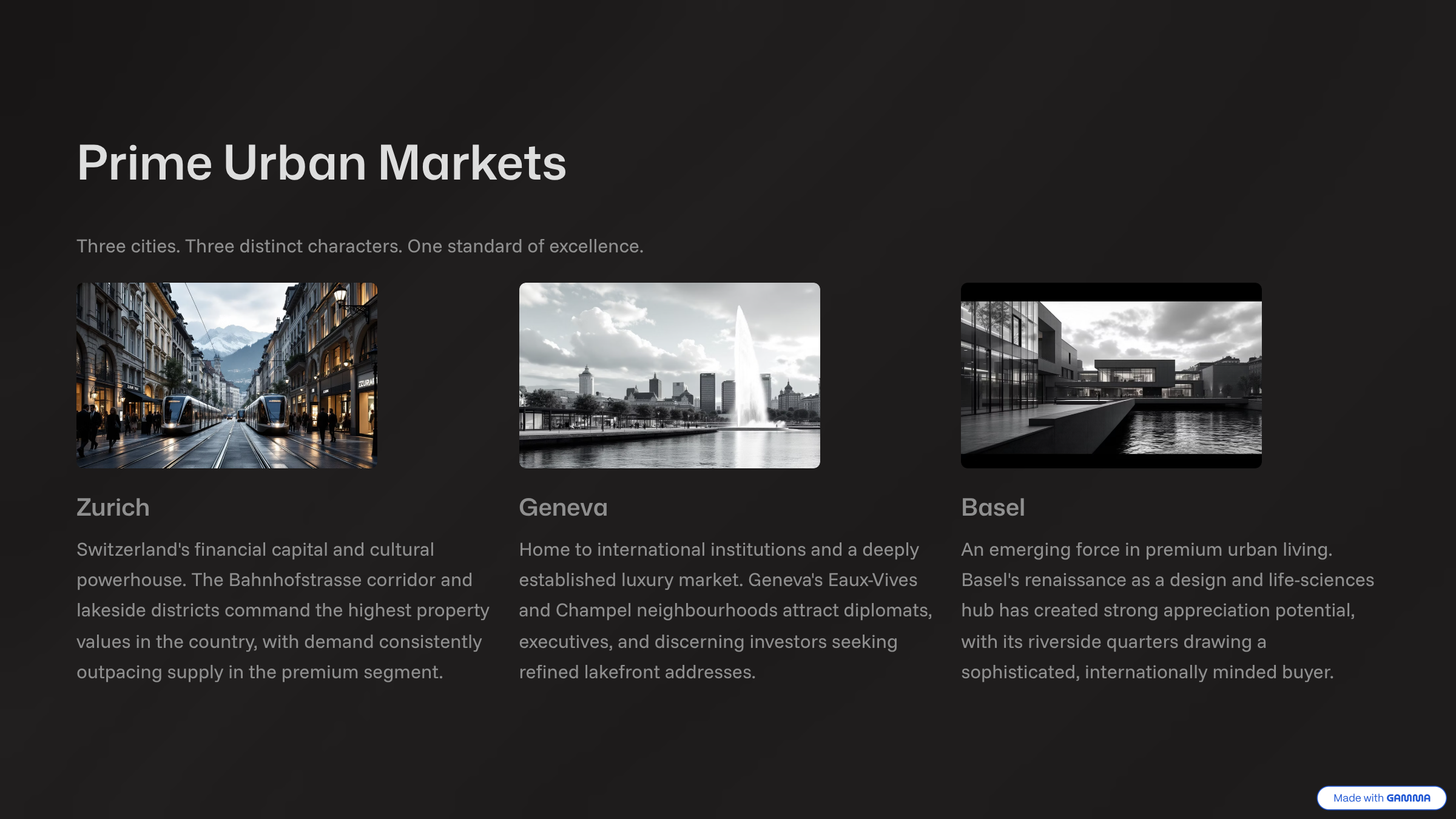 Urban Luxury Living In Switzerland slide 3/10