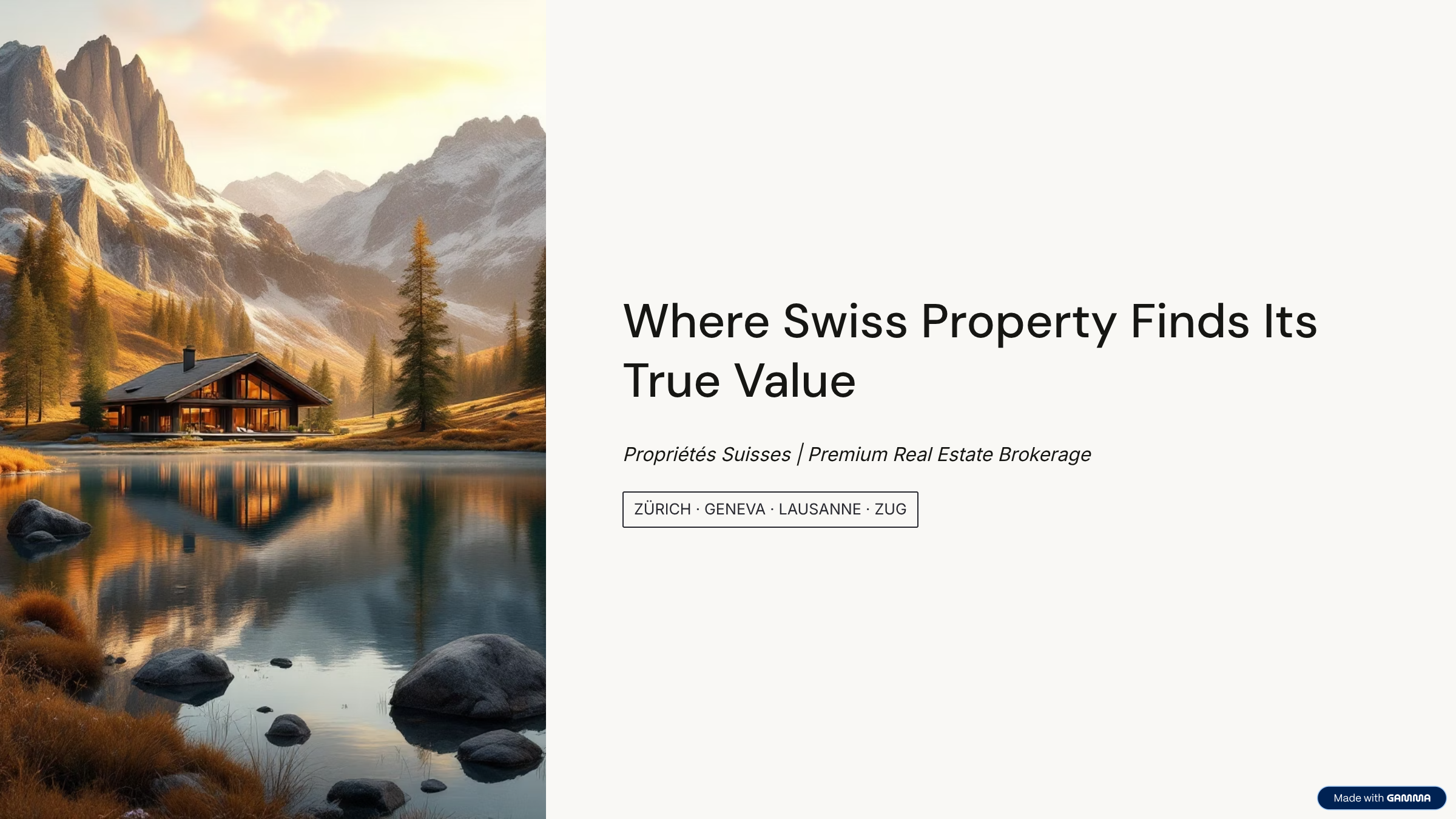 Where Swiss Property Finds Its True Value cover